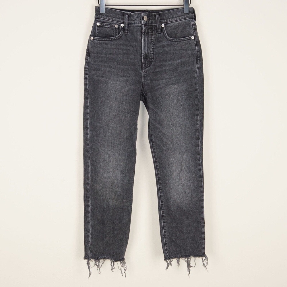 Madewell Charcoal Straight Leg Jeans